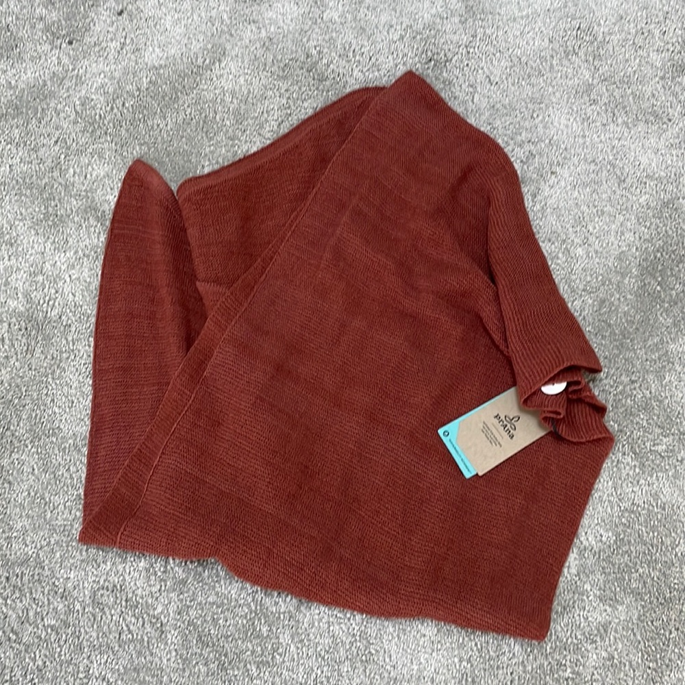 Cute rust colored scarf that doesn’t match my outerwear.